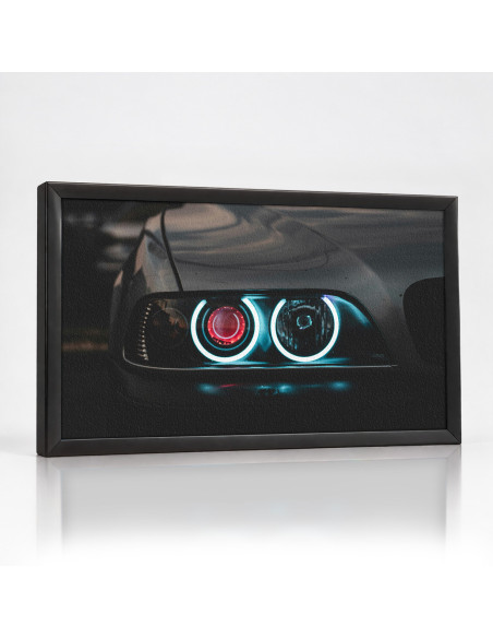 Topný obraz Detail světlometu auta neon | Infrapanel na míru