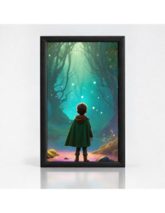 Topný obraz Malý Robin Hood a tiché zvuky lesa | Infrapanel na míru
