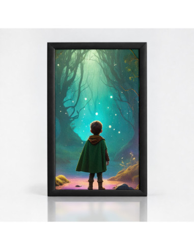 Topný obraz Malý Robin Hood a tiché zvuky lesa | Infrapanel na míru