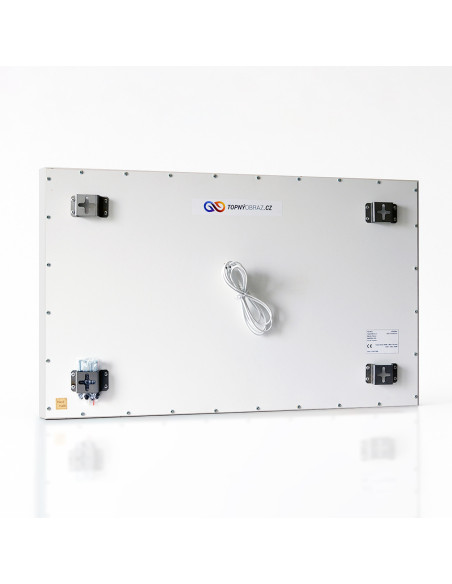 Bílý infrapanel | Ekonomický topný obraz bez potisku