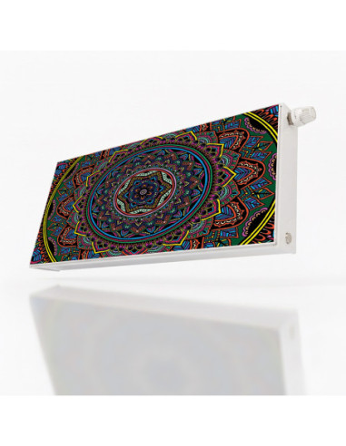 Magnetická fólie na radiátor Mandala — kaleidoskop | Magnetická fólie na míru