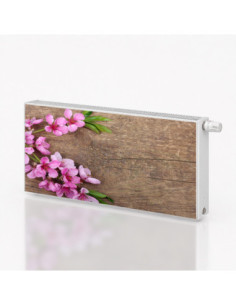 Magnetická fólie na radiátor Sakura na dřevě | Magnetická fólie na míru