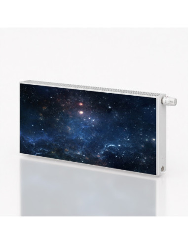 Magnetická fólie na radiátor Vesmírná galaxie — fialová | Magnetická fólie na míru
