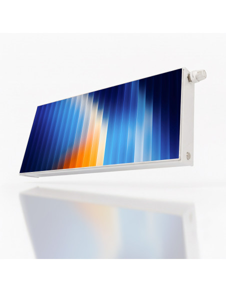 Magnetická fólie na radiátor Modrooranžový gradient | Magnetická fólie na míru