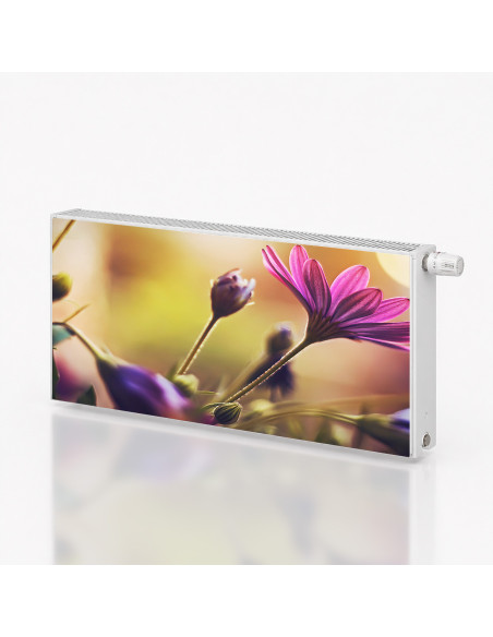 Magnetická fólie na radiátor Fialožlutý bokeh | Magnetická fólie na míru