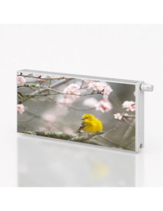 Magnetická fólie na radiátor Sakura s ptáčkem | Magnetická fólie na míru