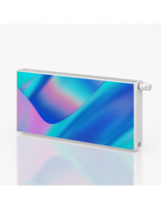 Magnetická fólie na radiátor Modrofialový gradient | Magnetická fólie na míru