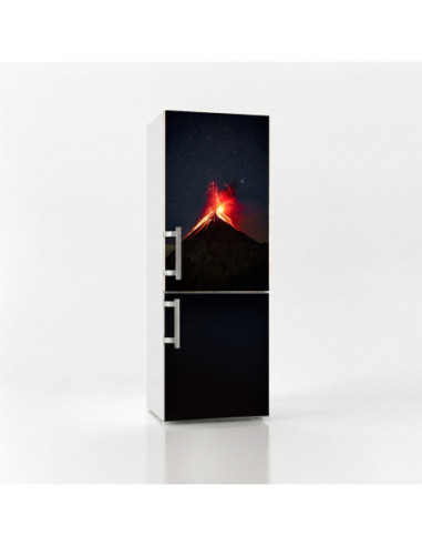 Magnetická fólie na lednici Sopečná erupce | Magnetická fólie na míru