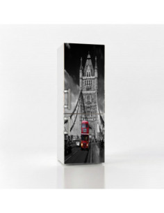 Magnetická fólie na lednici Tower Bridge černobíle | Magnetická fólie na míru 2