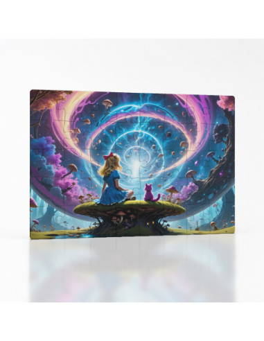 Kouzelné puzzle Alenka v říši divů – kocour Šklíba | Bydleníutulné.cz