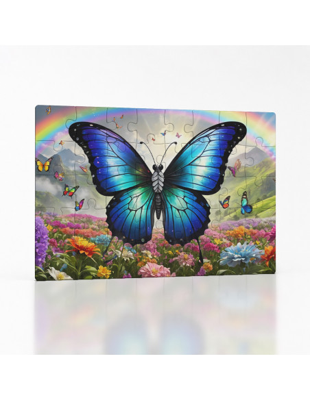 Kouzelné puzzle Duha a motýlí rej | Bydleníutulné.cz