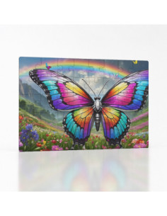Kouzelné puzzle Duhový motýl v horách – vstříc duze | Bydleníutulné.cz