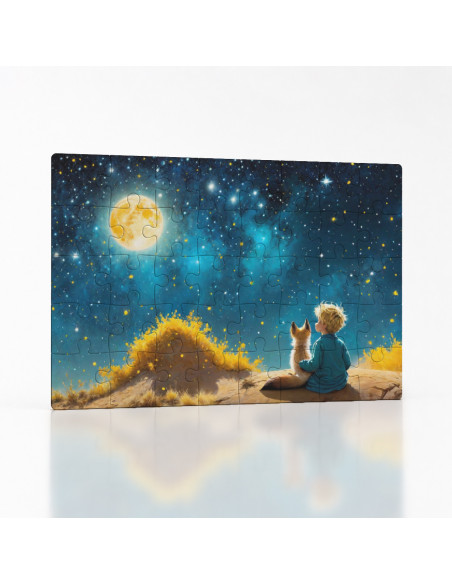 Kouzelné puzzle Malý princ a liška mezi světluškami | Bydleníutulné.cz