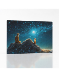 Kouzelné puzzle Malý princ ochočující lišku | Bydleníutulné.cz