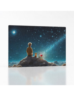 Kouzelné puzzle Malý princ, lišče a hlídaná růže | Bydleníutulné.cz