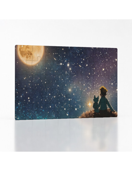 Kouzelné puzzle Kreslený malý princ s liškou | Bydleníutulné.cz