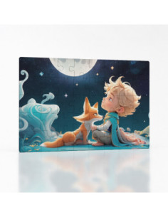Kouzelné puzzle Malý princ s liškou ve stylu manga | Bydleníutulné.cz