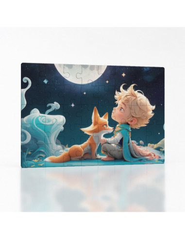 Kouzelné puzzle Malý princ s liškou ve stylu manga | Bydleníutulné.cz