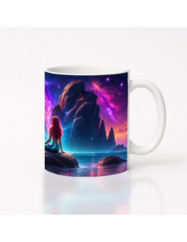 Kouzelný hrnek Malá mořská víla a magické svítání | Originální designové hrníčky