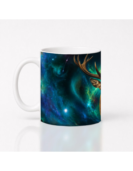 Kouzelný hrnek Jelen – vládce magického lesa | Originální designové hrníčky