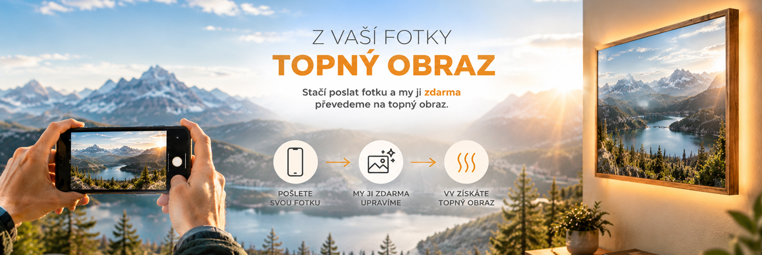 Topný obraz s vlastním motivem